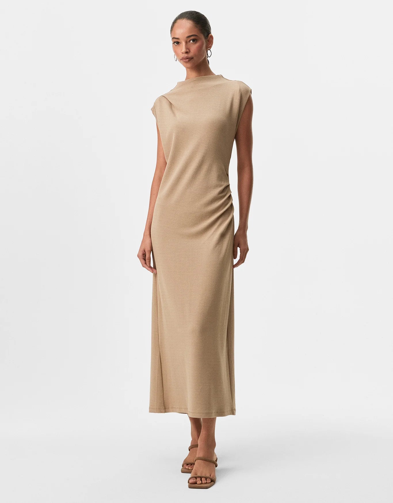 Vestido de punto drapeado
