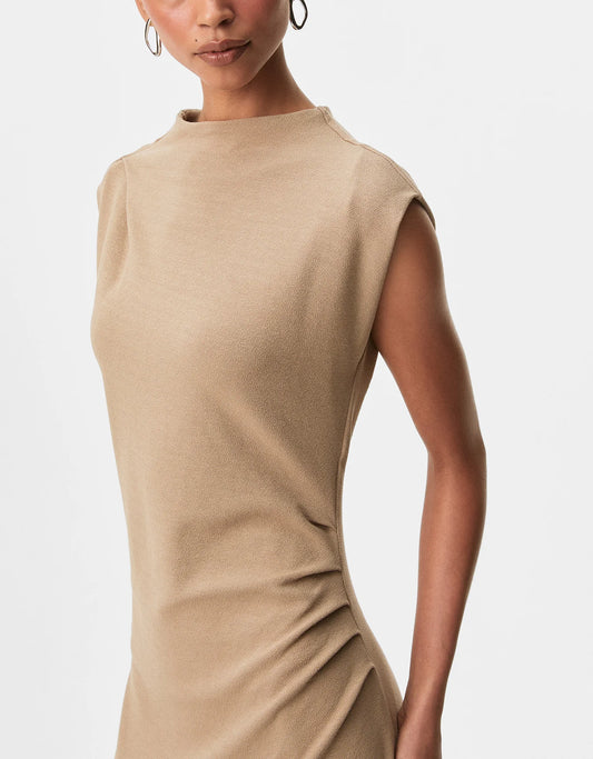 Vestido de punto drapeado