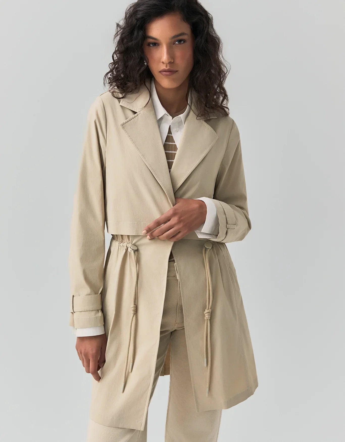 Gabardina de nailon elástico 360