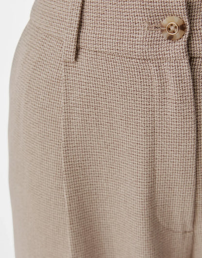 Pantalones cortos de pata de gallo a medida